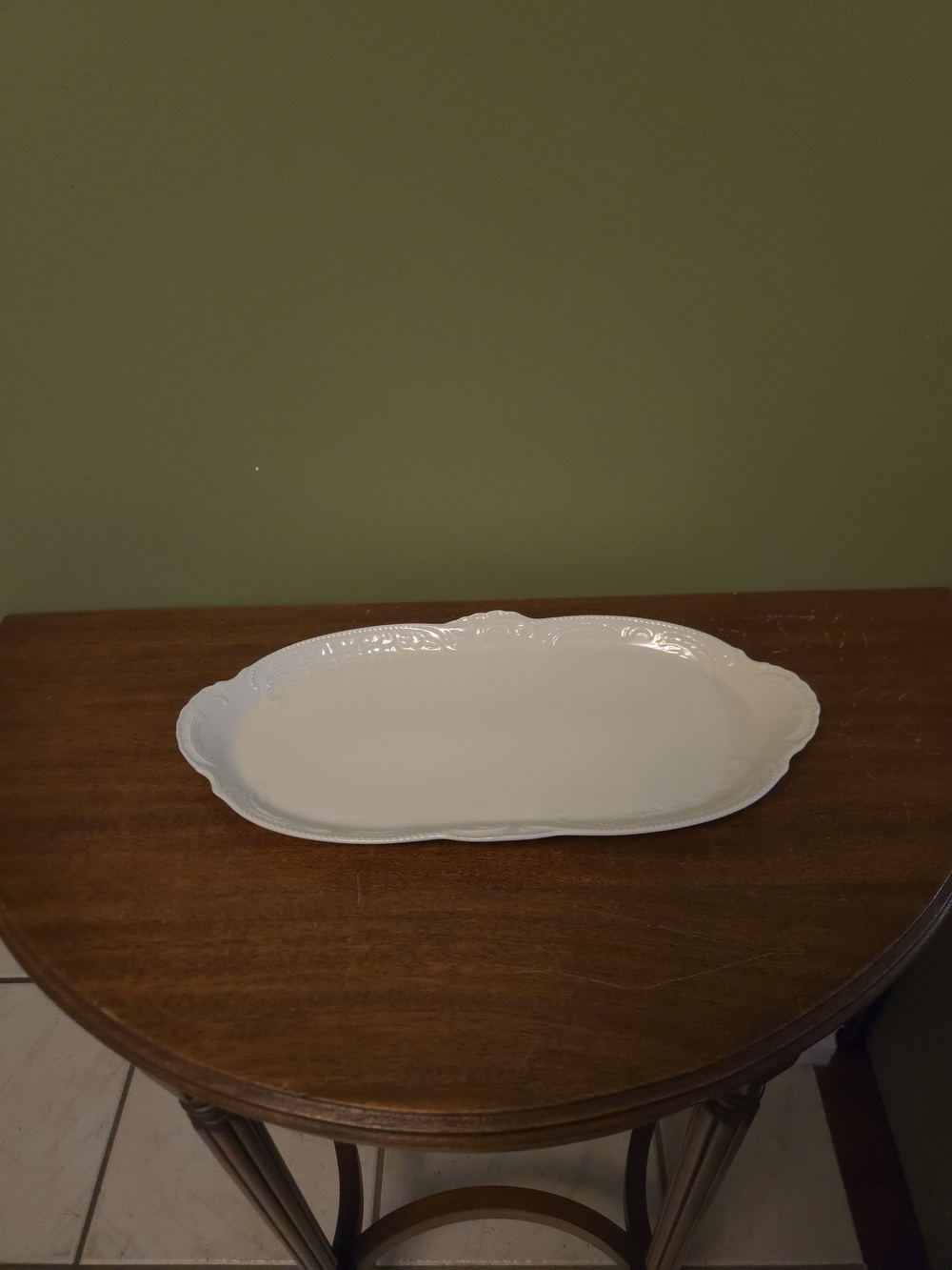 Rosenthal Classic White Porcelain Oval Platter 14x7 in Germany Solid Glossy